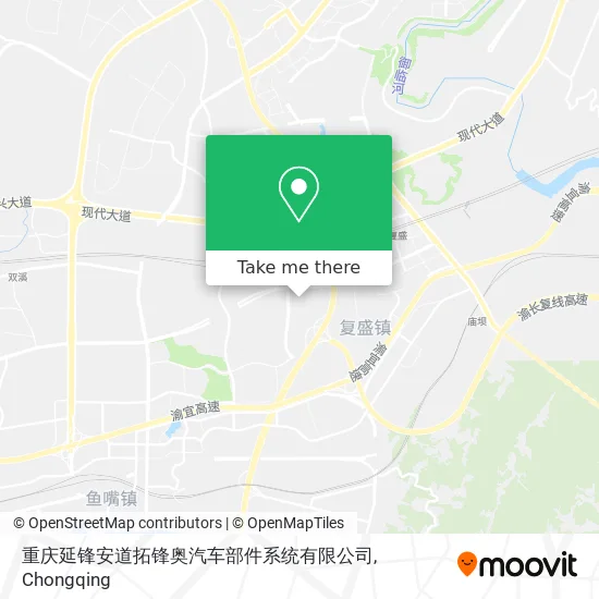 重庆延锋安道拓锋奥汽车部件系统有限公司 map
