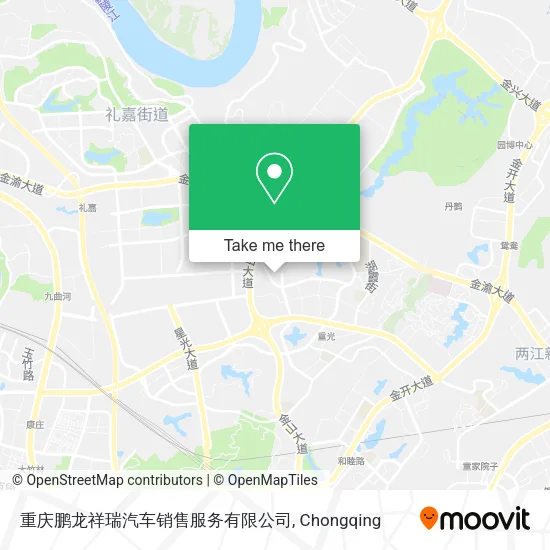 重庆鹏龙祥瑞汽车销售服务有限公司 map
