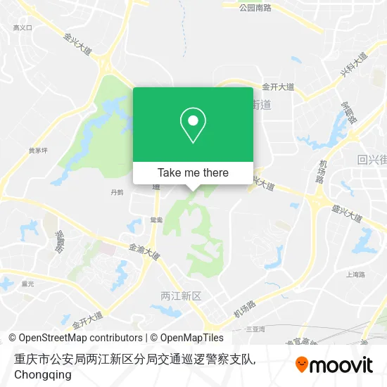 重庆市公安局两江新区分局交通巡逻警察支队 map