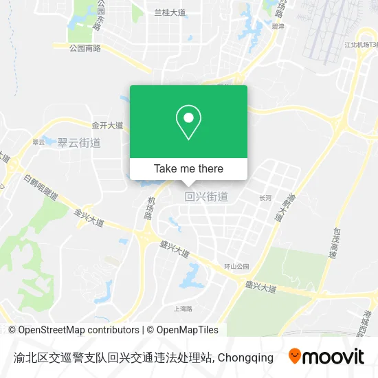 渝北区交巡警支队回兴交通违法处理站 map