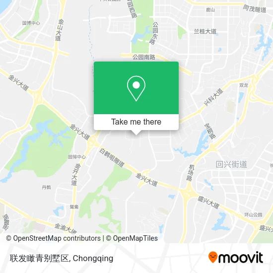 联发瞰青别墅区 map