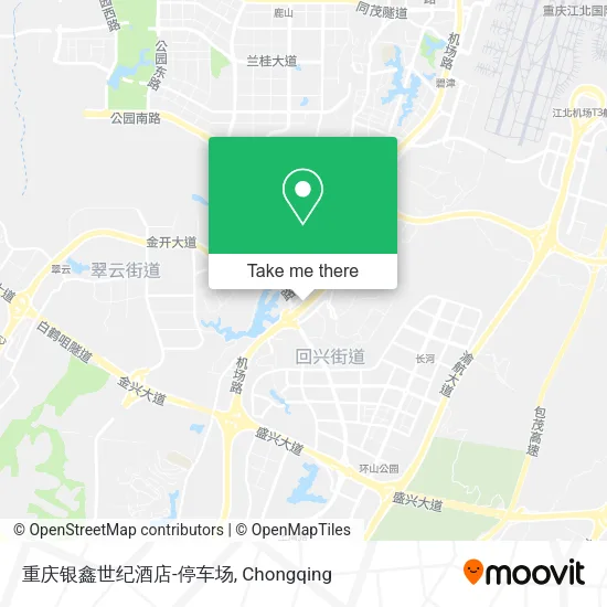 重庆银鑫世纪酒店-停车场 map