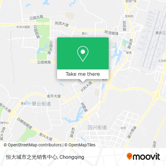 恒大城市之光销售中心 map
