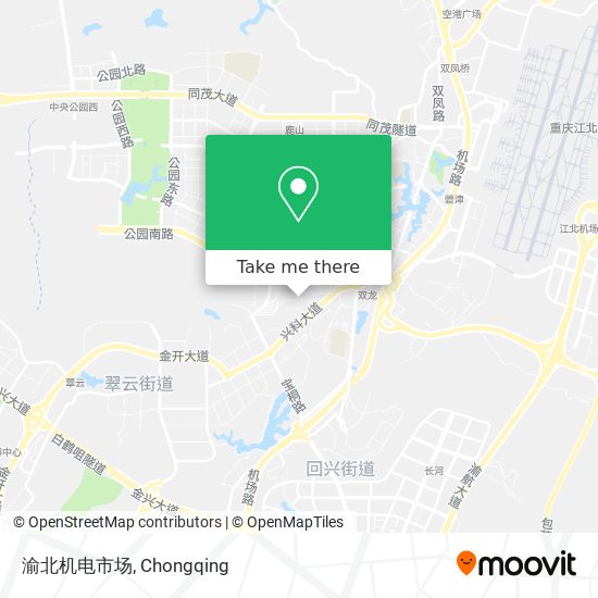 渝北机电市场 map