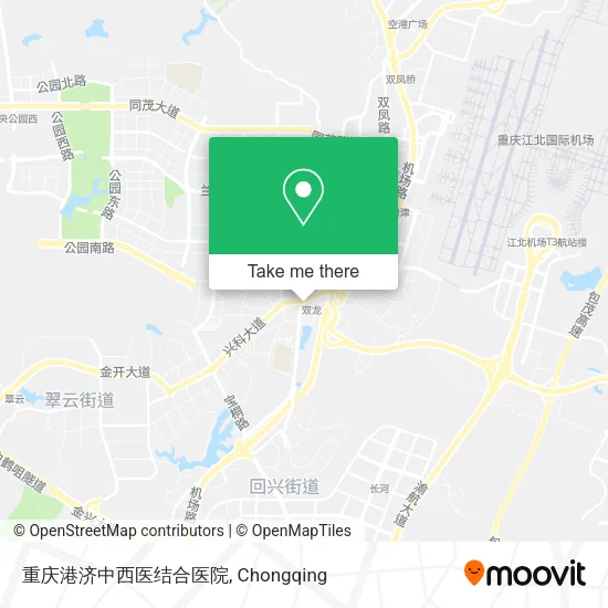 重庆港济中西医结合医院 map