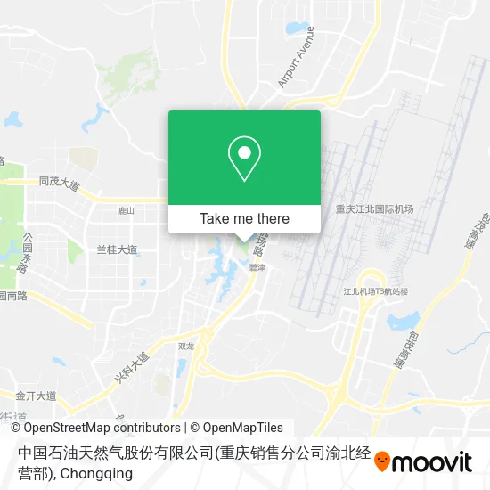 中国石油天然气股份有限公司(重庆销售分公司渝北经营部) map