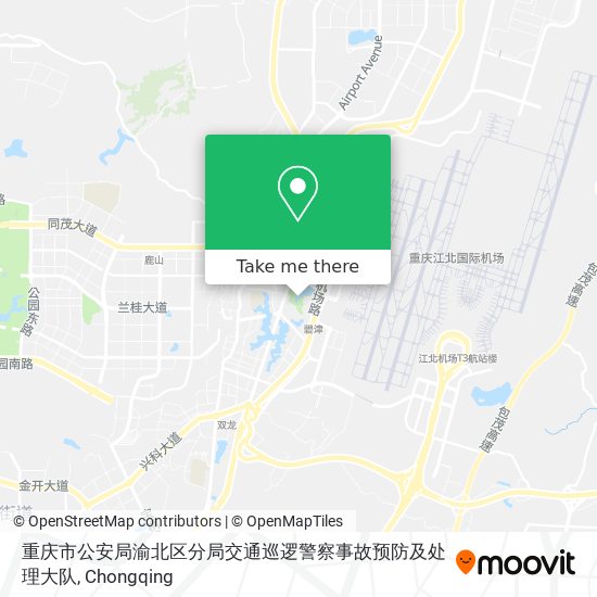 重庆市公安局渝北区分局交通巡逻警察事故预防及处理大队 map