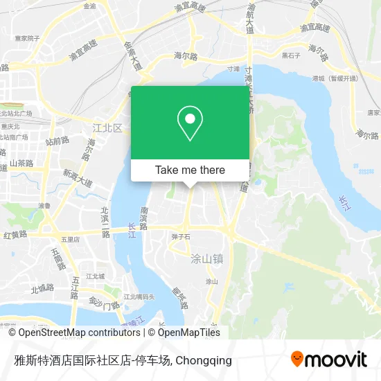 雅斯特酒店国际社区店-停车场 map