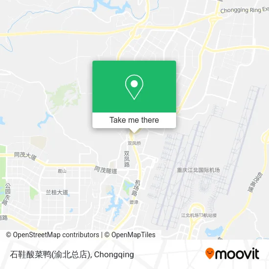 石鞋酸菜鸭(渝北总店) map