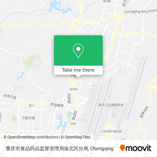 重庆市食品药品监督管理局渝北区分局 map