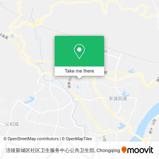 涪陵新城区社区卫生服务中心公共卫生部 map