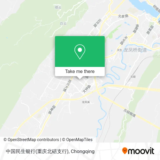 中国民生银行(重庆北碚支行) map
