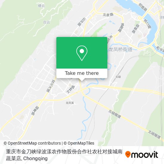 重庆市金刀峡绿波漾农作物股份合作社农社对接城南蔬菜店 map