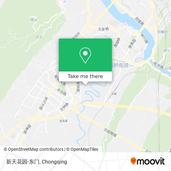 新天花园-东门 map