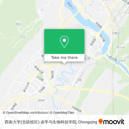西南大学(北碚校区)-农学与生物科技学院 map