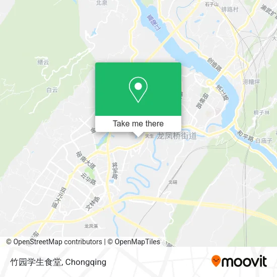 竹园学生食堂 map