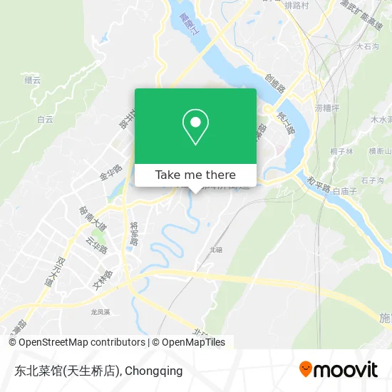 东北菜馆(天生桥店) map