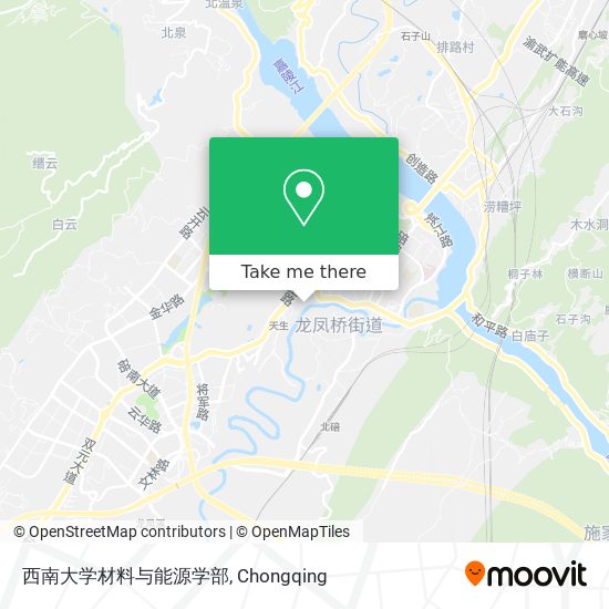 西南大学材料与能源学部 map