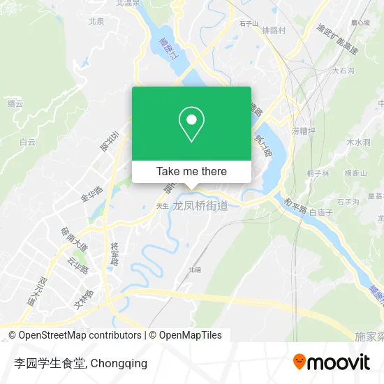 李园学生食堂 map