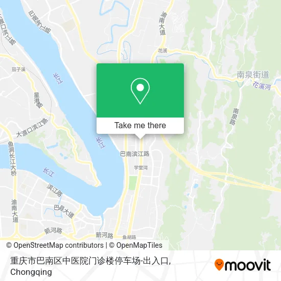 重庆市巴南区中医院门诊楼停车场-出入口 map