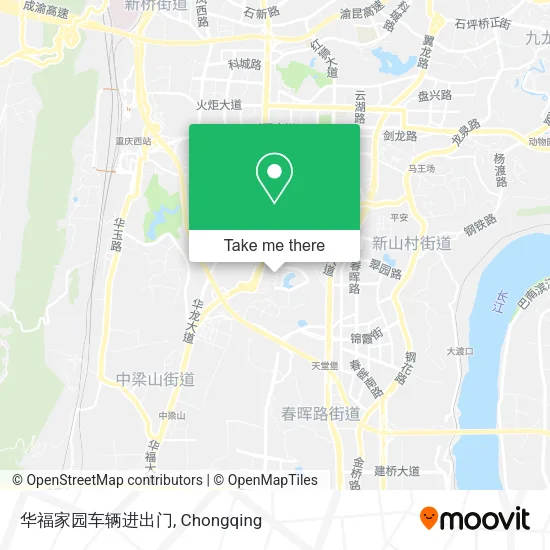 华福家园车辆进出门 map