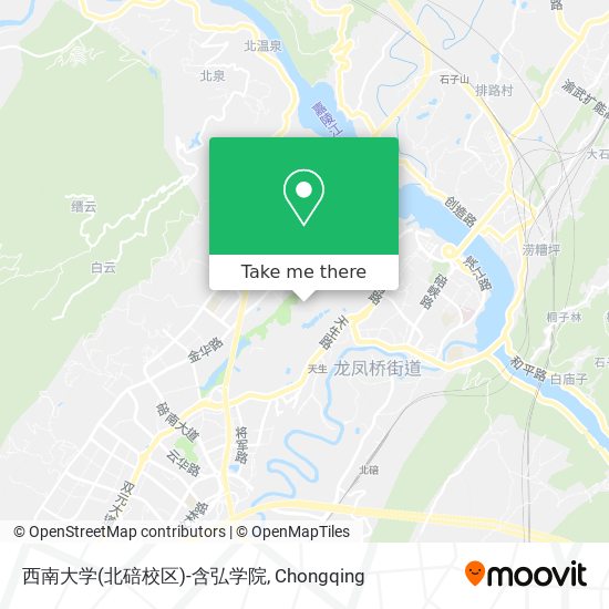 西南大学(北碚校区)-含弘学院 map
