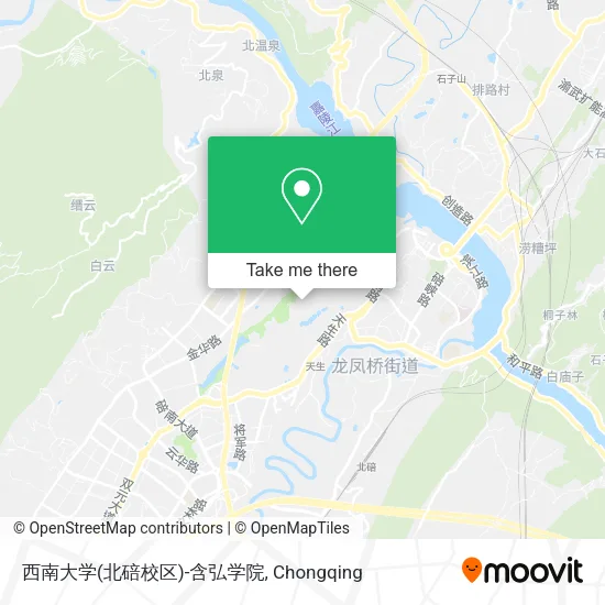 西南大学(北碚校区)-含弘学院 map