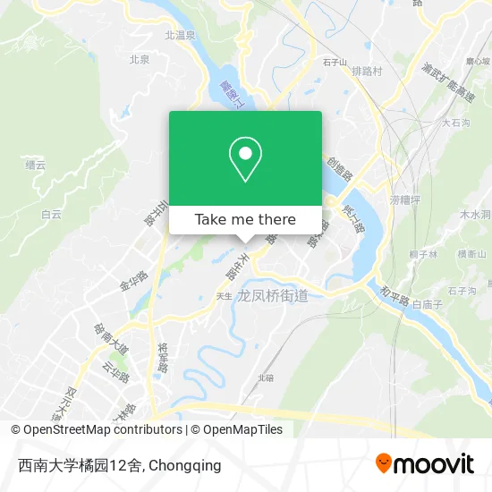 西南大学橘园12舍 map