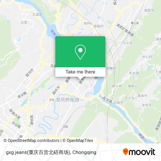 gxg jeans(重庆百货北碚商场) map