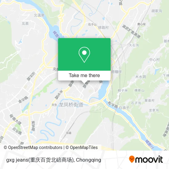gxg jeans(重庆百货北碚商场) map