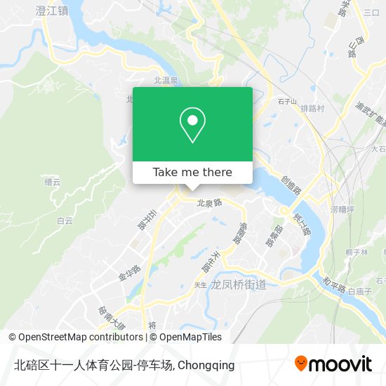 北碚区十一人体育公园-停车场 map