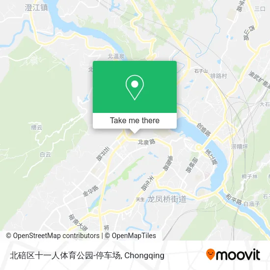 北碚区十一人体育公园-停车场 map