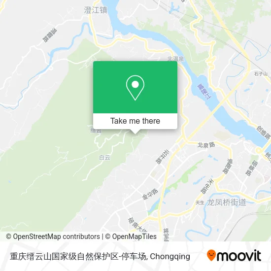 重庆缙云山国家级自然保护区-停车场 map