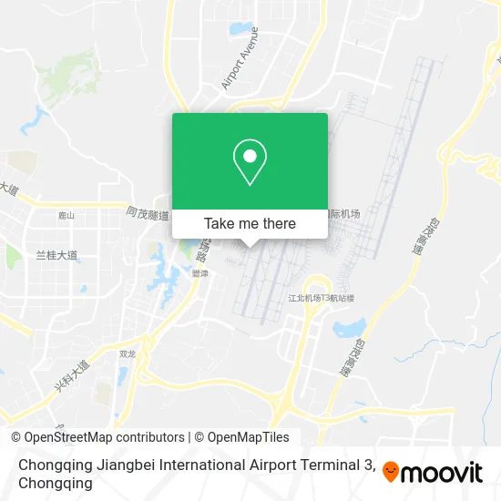 Chongqing Jiangbei International Airport Terminal 3 map