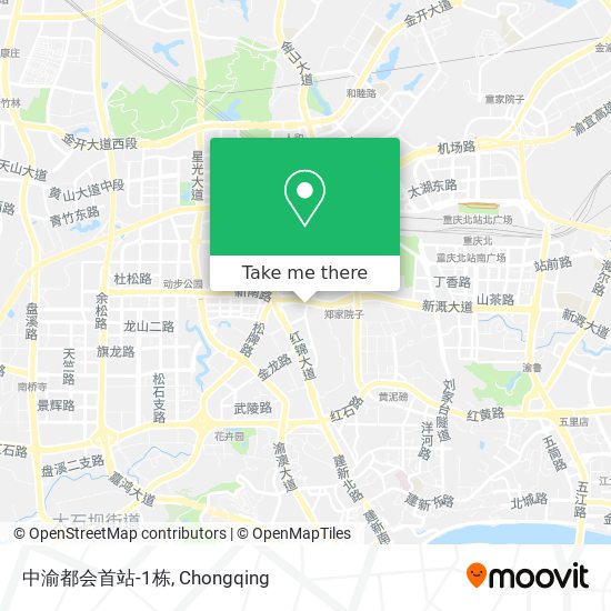 中渝都会首站-1栋 map