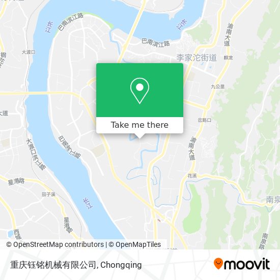 重庆钰铭机械有限公司 map