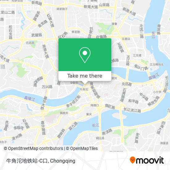 牛角沱地铁站-C口 map
