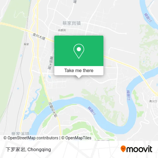 下罗家岩 map