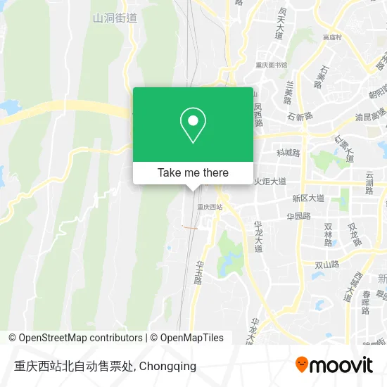 重庆西站北自动售票处 map