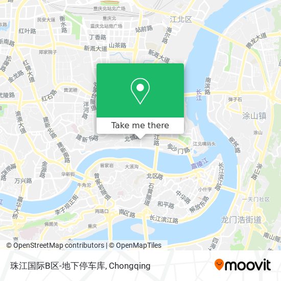 珠江国际B区-地下停车库 map