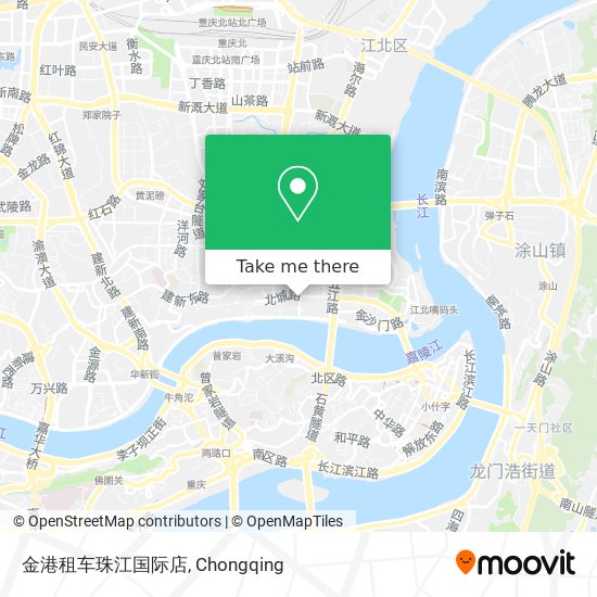 金港租车珠江国际店 map