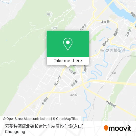 索蔓特酒店北碚长途汽车站店停车场(入口) map
