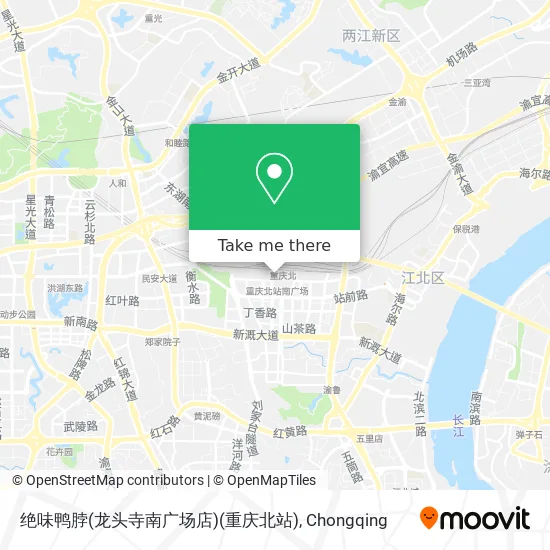 绝味鸭脖(龙头寺南广场店)(重庆北站) map