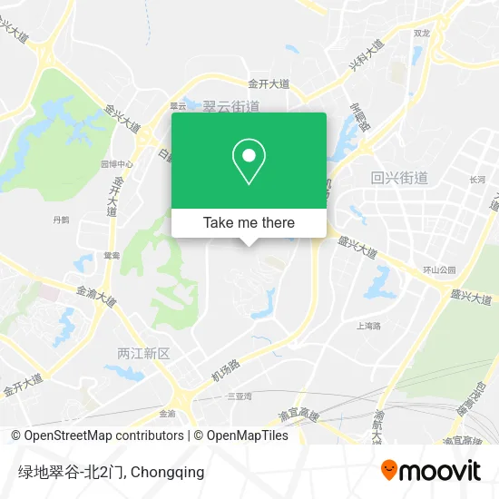 绿地翠谷-北2门 map
