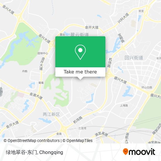 绿地翠谷-东门 map