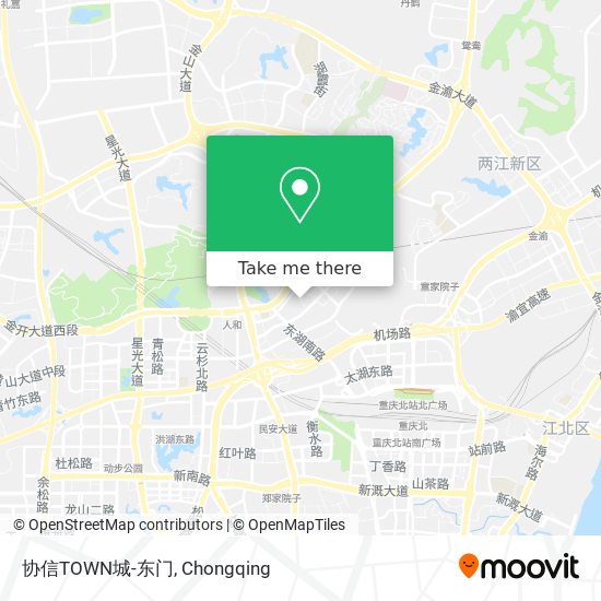 协信TOWN城-东门 map