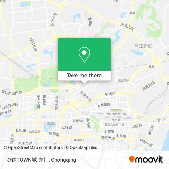 协信TOWN城-东门 map