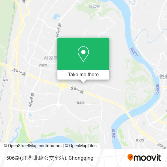 506路(灯塔-北碚公交车站) map