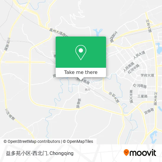 益多苑小区-西北门 map