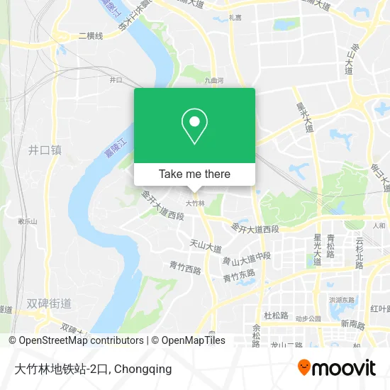 大竹林地铁站-2口 map